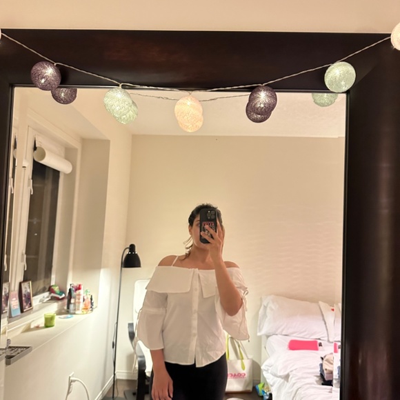 Off shoulder (White) Top - Picture 2 of 4